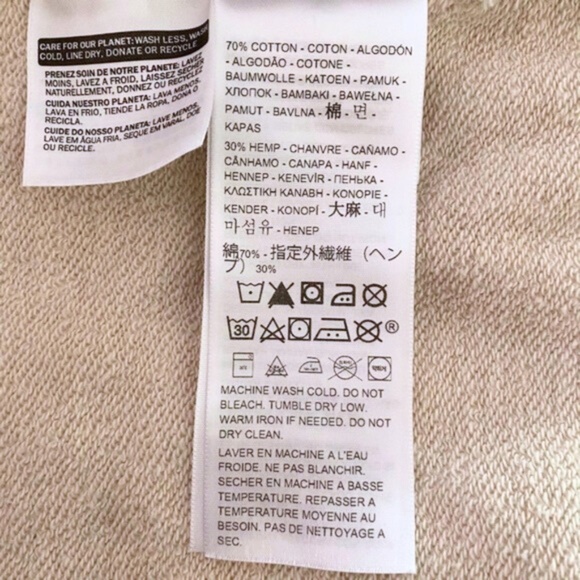 NEW Ganni x Levi's Snap Back Sweatshirt Nature Medium - Picture 17 of 17